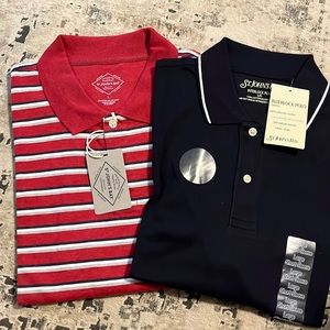 Lot of 2 St John’s Bay Short Sleeve Shirts Size L